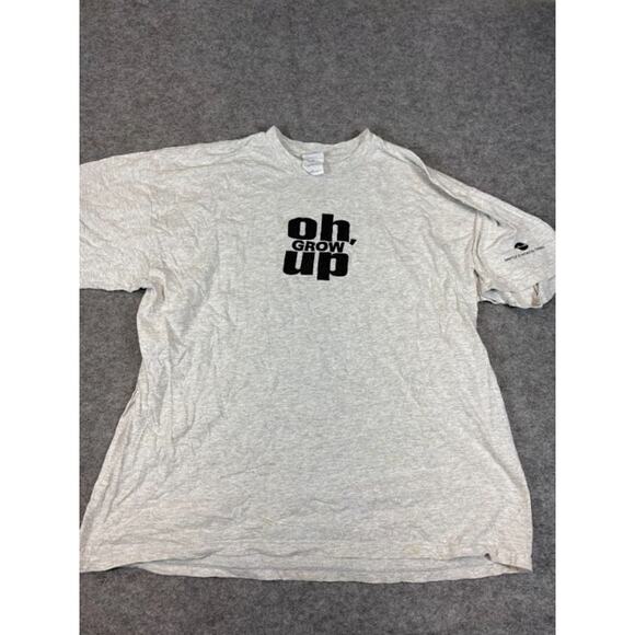 Vintage 90s ABC Americas Broadcasting Company Oh Grow Up T-Shirt Mens XL Retro - Picture 1 of 7